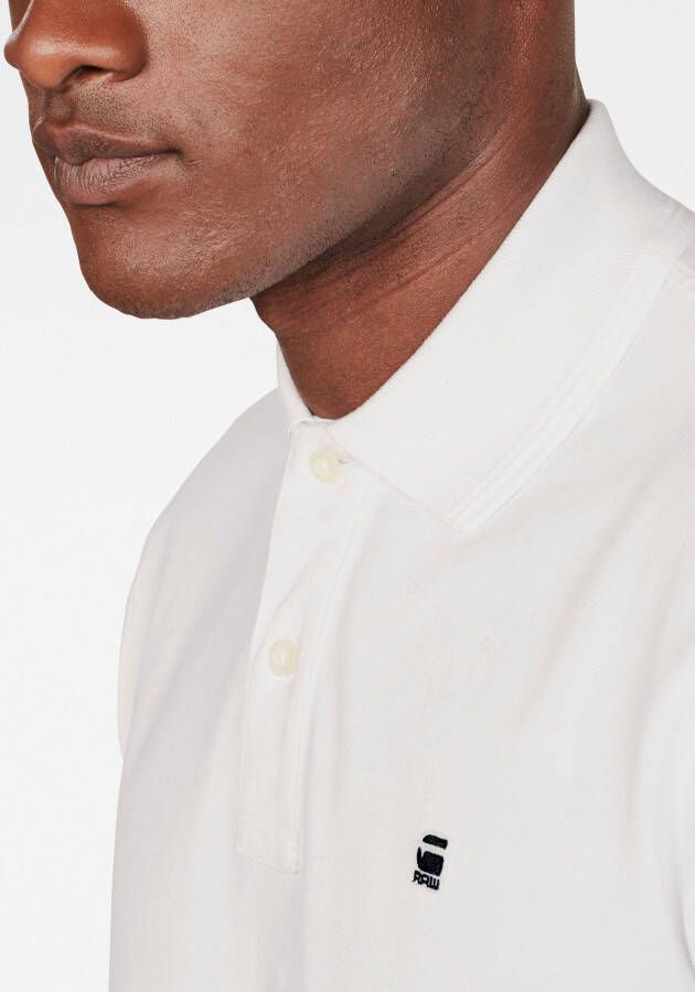 G-Star RAW Poloshirt Dunda polo Logoborduursel op borsthoogte