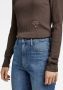 G-Star RAW Shirt met lange mouwen Longsleeve Slim rib boatneck in geribde look met kleine logoprint op de voorkant - Thumbnail 5