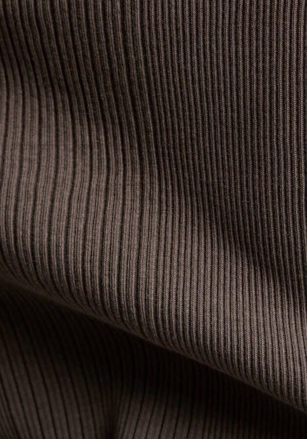 G-Star RAW Shirt met lange mouwen Longsleeve Slim rib boatneck in geribde look met kleine logoprint op de voorkant