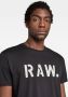 G-Star RAW T-shirt Stencil van biologisch katoen black - Thumbnail 6