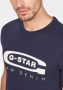 G-Star Heren Organisch Katoenen T-Shirt Blue Heren - Thumbnail 4