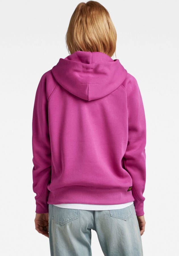 G-Star RAW Sweatshirt Premium Core 2.0 Hooded sweatshirt Capuchon met gekruiste voorkant en rijgkoord