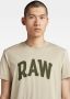 G-Star RAW University T-Shirt Beige Heren - Thumbnail 5