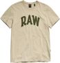 G-Star RAW University T-Shirt Beige Heren - Thumbnail 6