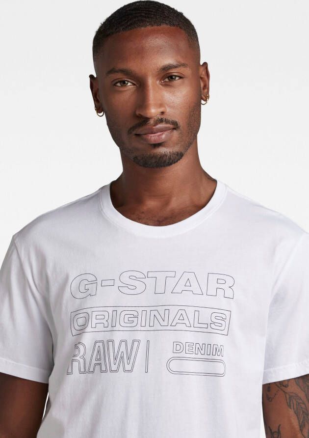 G-Star RAW T-shirt Originals met logoprint