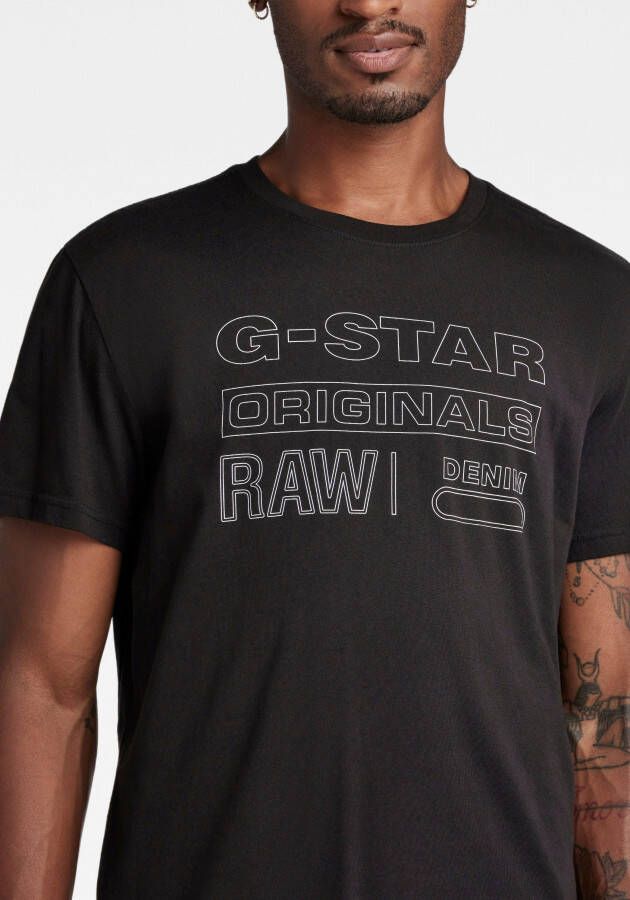 G-Star RAW T-shirt Originals met logoprint