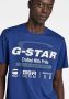 G-Star RAW Old Skool Originals T-Shirt Midden blauw Heren - Thumbnail 3
