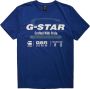 G-Star RAW Old Skool Originals T-Shirt Midden blauw Heren - Thumbnail 4
