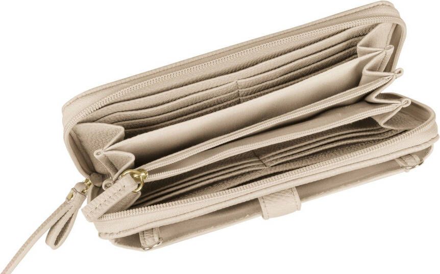 Gabor Portemonnee GELA Long zip wallet XL met afneembare schouderriem