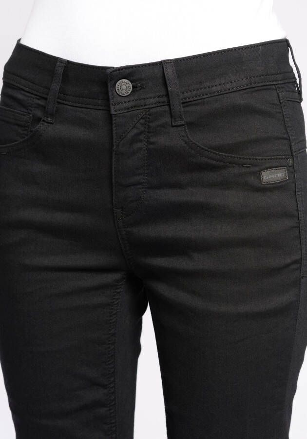 GANG 5-pocket jeans 94AMELIE van sweatdenim met schuine diep zittende achterzakken