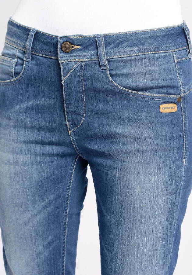 GANG Relax fit jeans 94AMELIE met used-effecten