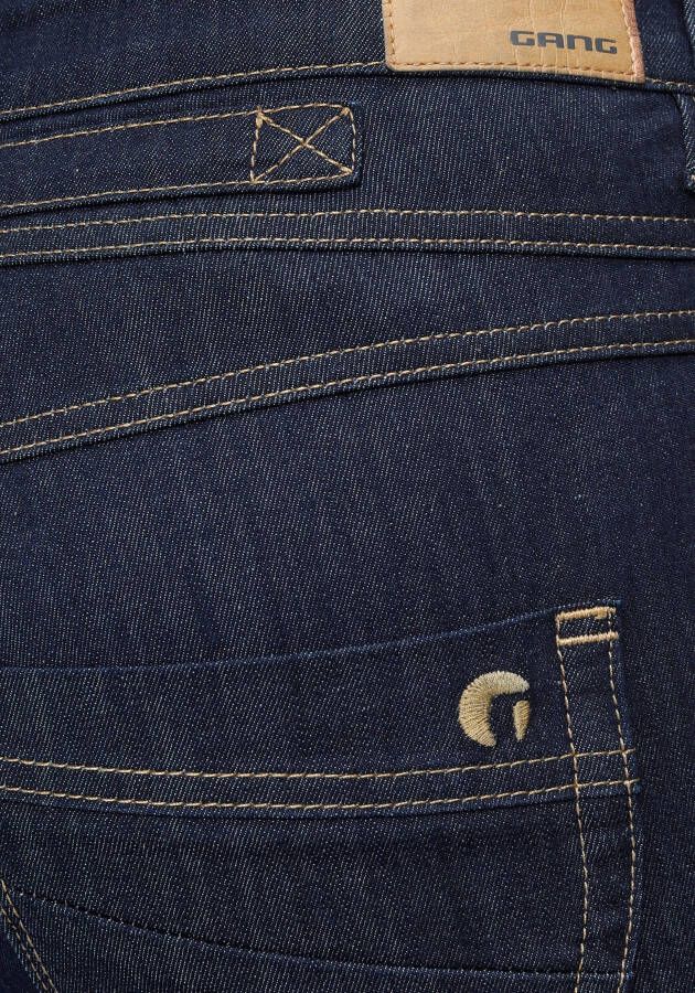 GANG Skinny fit jeans 94Medina met stijlvolle half open knoopsluiting