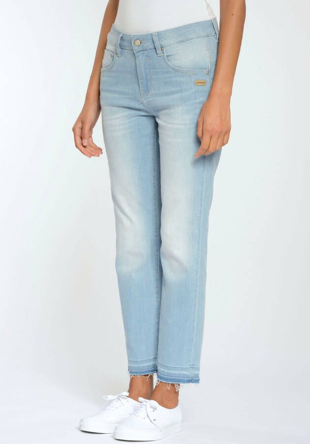 GANG Straight jeans 94RUBINIA CROPPED perfecte pasvorm dankzij elastaan a
