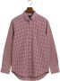Gant casual overhemd wijde fit bordeaux effen met borstzak - Thumbnail 5