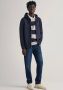 Gant Capuchonsweatvest REG SHIELD FULL ZIP HOODIE met logoborduursel op borsthoogte - Thumbnail 4