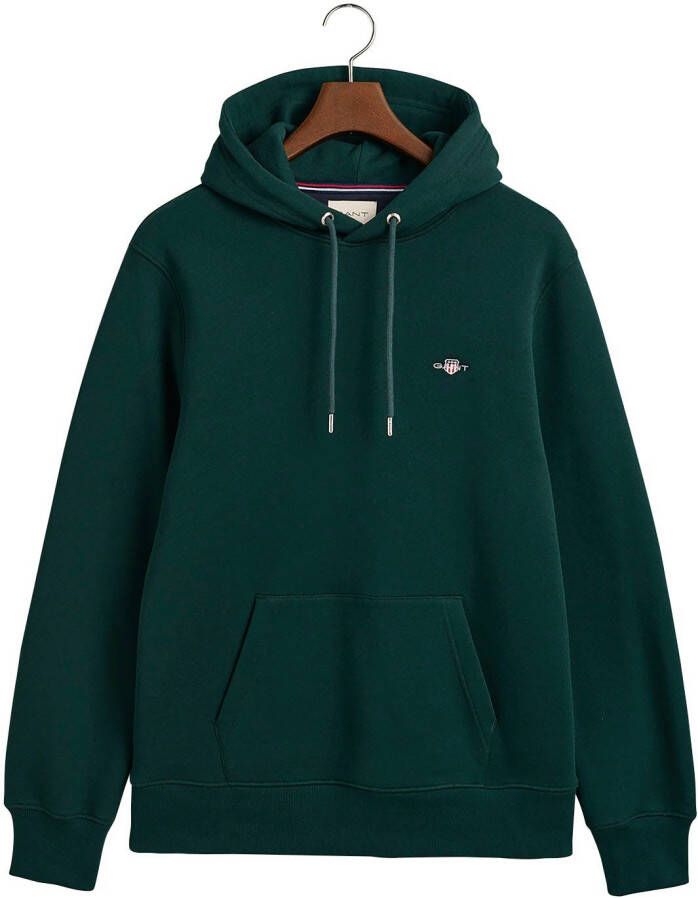 Gant Hoodie REG SHIELD HOODIE met logoborduursel op borsthoogte - Foto 4