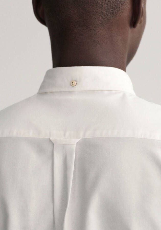 Gant Overhemd met lange mouwen Oxford met logoborduursel op de borstzak