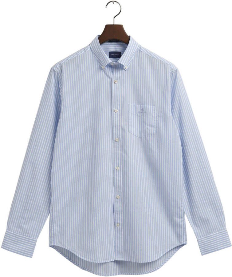 Gant Overhemd met lange mouwen met logoborduursel op borsthoogte