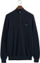 Gant Blauwe Katoenen Coltrui met Rits 50 Blue Heren - Thumbnail 5