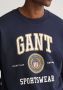 Gant Sweater O-Halsavy Blauw Heren - Thumbnail 5