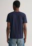 Gant T-shirt SLIM SHIELD SS T-SHIRT met logoborduursel op borsthoogte - Thumbnail 2