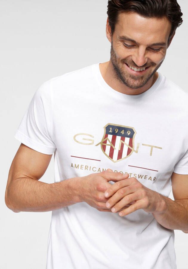 Gant T-shirt D2. ARCHIVE SHIELD SS T-SHIRT met grote logoprint