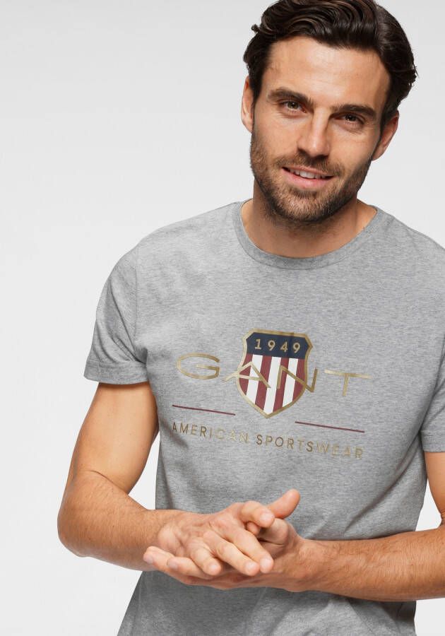 Gant T-shirt D2. ARCHIVE SHIELD SS T-SHIRT met grote logoprint