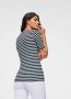 Gant T-shirt STRIPED 1X1 RIB LSS T-SHIRT (1-delig) - Thumbnail 5