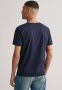 Gant T-shirt SLIM SHIELD V-NECK T-SHIRT met een klein geborduurd logo op de borst - Thumbnail 2