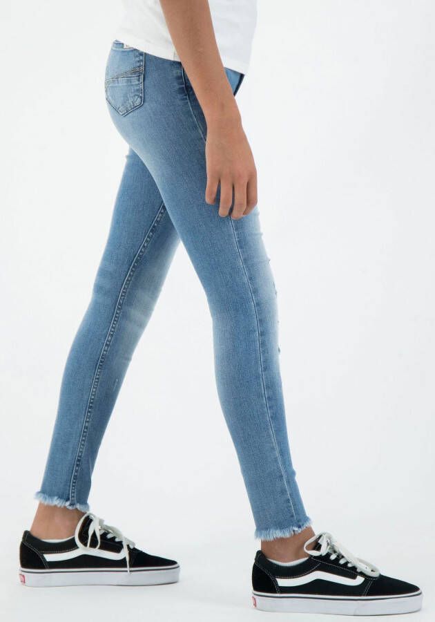 Garcia Stretch jeans Rianna 570 met destroyed-effecten