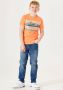 Garcia T-shirt met printopdruk oranje Jongens Katoen Ronde hals Printopdruk 152 158 - Thumbnail 5