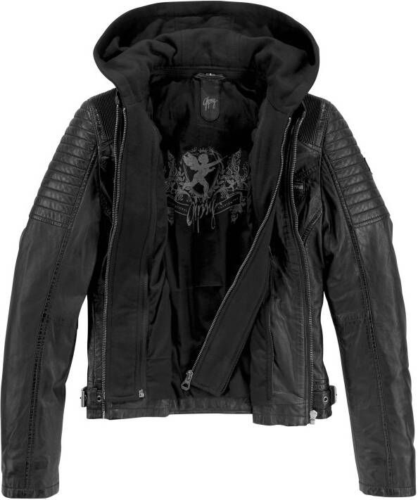 OTTO Mauritius Bikerjack Samina 2-in-1-jas met een uitneembaar capuchonsweatshirt