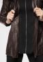 Gipsy Leren jack Cleeo stijlvolle hoogwaardige lange blazer in two-in-one-look - Thumbnail 4