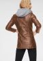 OTTO Mauritius Leren jack Cleeo stijlvolle hoogwaardige lange blazer in two-in-one-look - Thumbnail 2