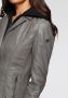 Gipsy Leren jack Cleeo stijlvolle hoogwaardige lange blazer in two-in-one-look - Thumbnail 3