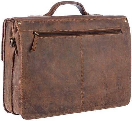 GreenLand Nature Aktetas Montenegro van rundleer in vintage-look