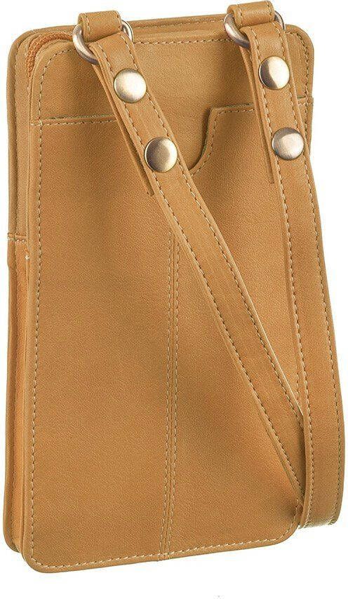 GreenLand Nature Gsm-tasje NATURE Soft met opgestikte portemonnee en rfid-bescherming