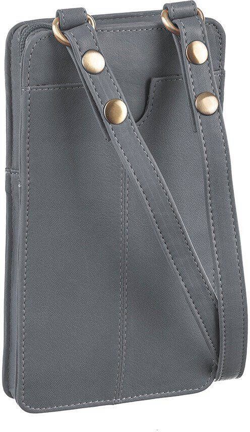 GreenLand Nature Gsm-tasje NATURE Soft met opgestikte portemonnee en rfid-bescherming