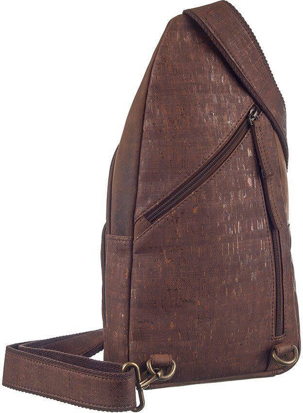 GreenLand Nature Rugzak NATURE leather-cork Aan de rechterkant of links te dragen