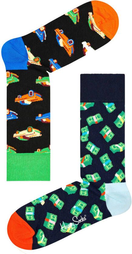 Happy Socks Sokken met ingebreide motieven (2 paar)