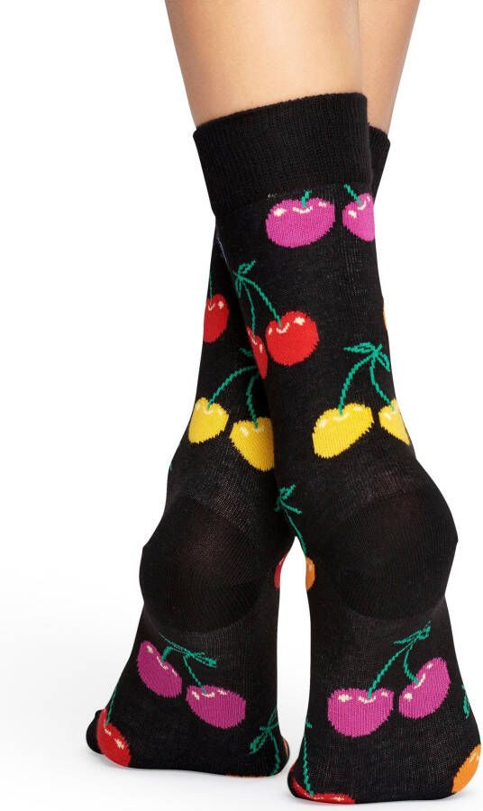 Happy Socks Sokken Cherry met veelkleurig kersenmotief