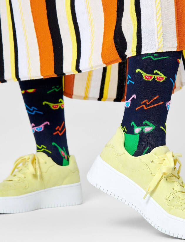 Happy Socks Sokken met auto s en zonnebrillen (2 paar)