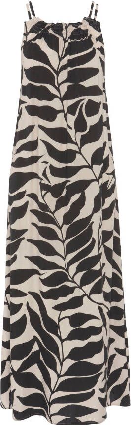 HECHTER PARIS Midi-jurk kuitlang figuurvolgend van viscose met striksluiting
