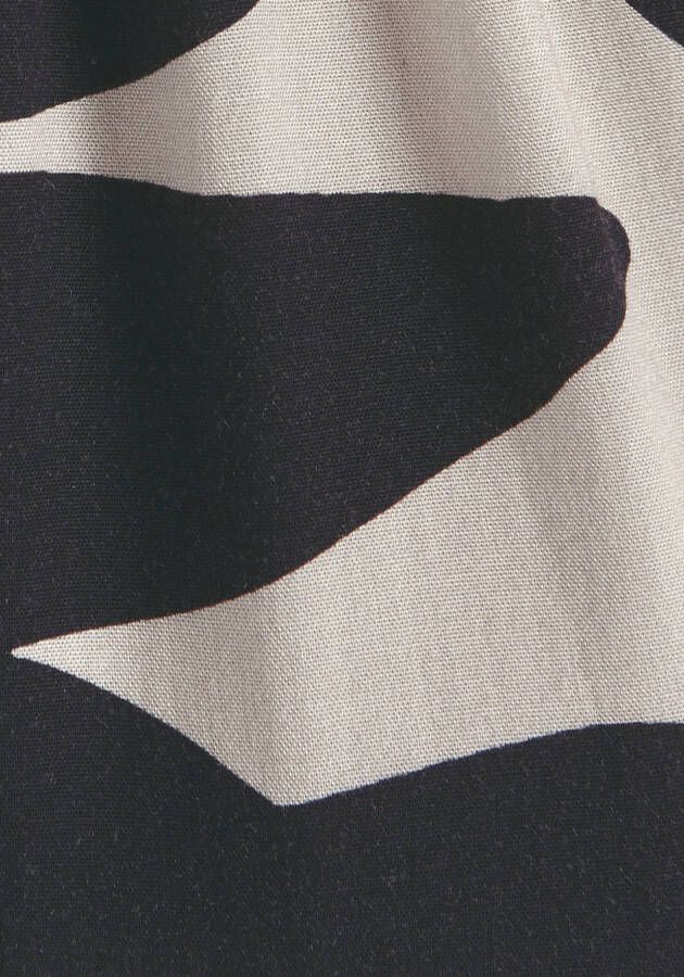 HECHTER PARIS Midi-jurk kuitlang figuurvolgend van viscose met striksluiting