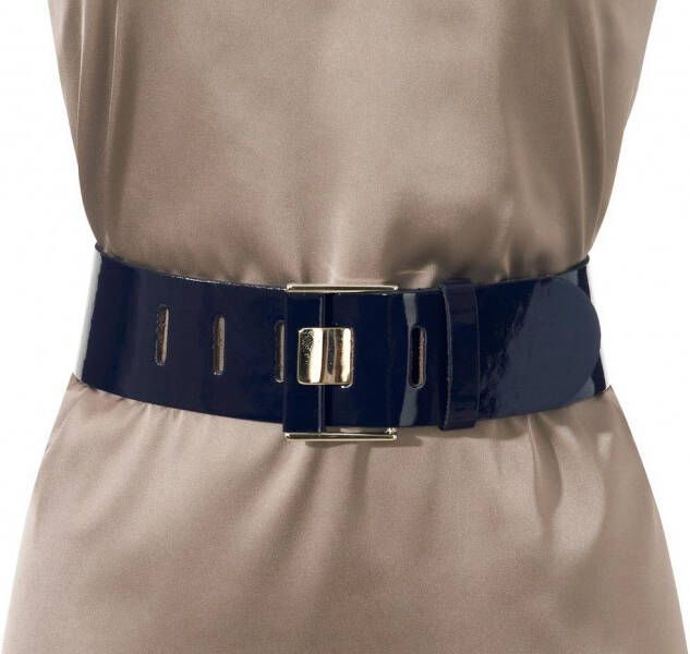 Heine Leren riem in laklook(Leren riem )