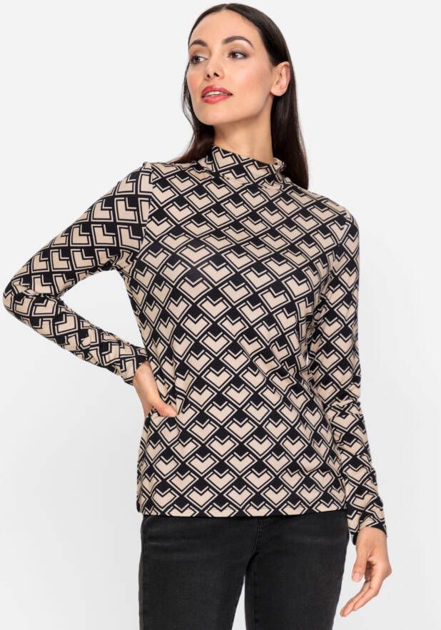 heine Shirt met lange mouwen Gedessineerd shirt (1-delig)