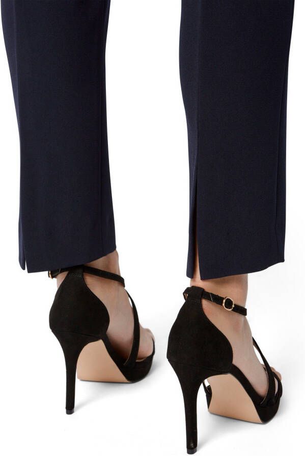 HERMANN LANGE Collection Stretchbroek in elegant comfortmodel met persplooien