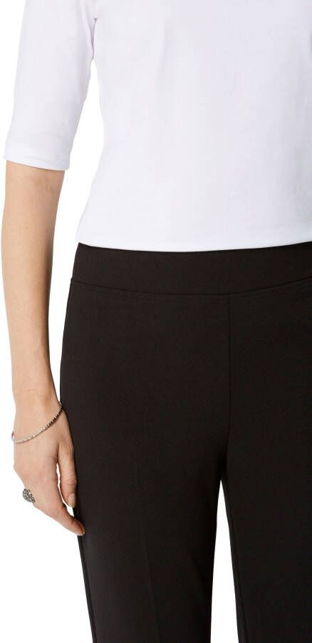 HERMANN LANGE Collection Stretchbroek in elegant comfortmodel met persplooien