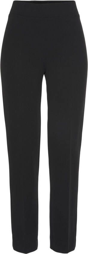 HERMANN LANGE Collection Stretchbroek in elegant comfortmodel met persplooien