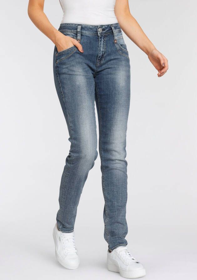 Herrlicher High-waist jeans RADINA RECYCLED DENIM met licht push-upeffect